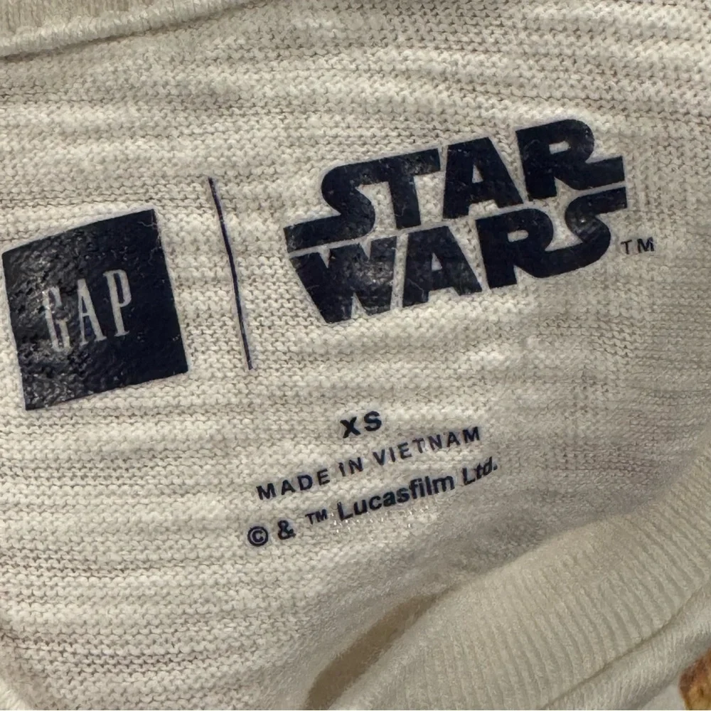 Gap x Star Wars Collab Long Sleeve Shirt Size XS R2-D2 & C-3PO